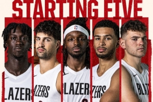 开拓者vs公牛首发：西索科/阿夫迪亚/格兰特/卡马拉/克林根