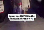 马刺晋级杯赛决赛，球员在通道庆祝！